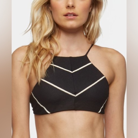 Tavik | Black High-Neck Easton Piqué Bikini - Women Small - Picture 9 of 12